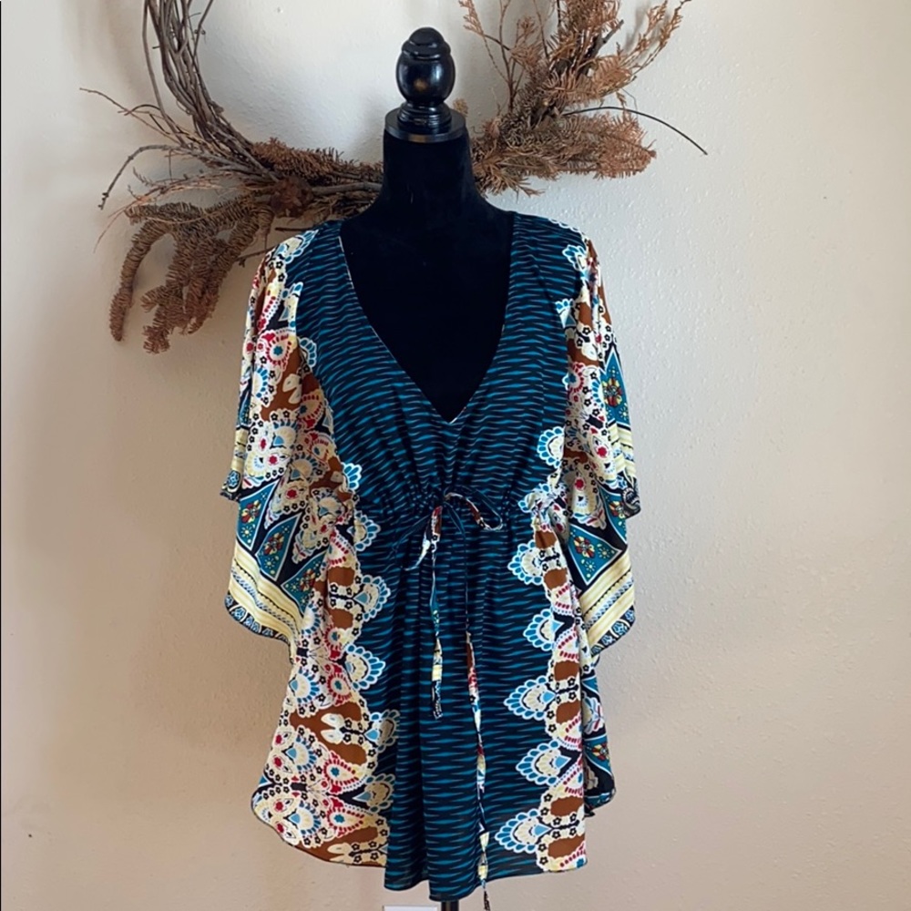 Urban nomad butterfly sleeve dress